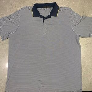 RLX Ralph Lauren Blue Stripped Golf Polo Men’s Size XL